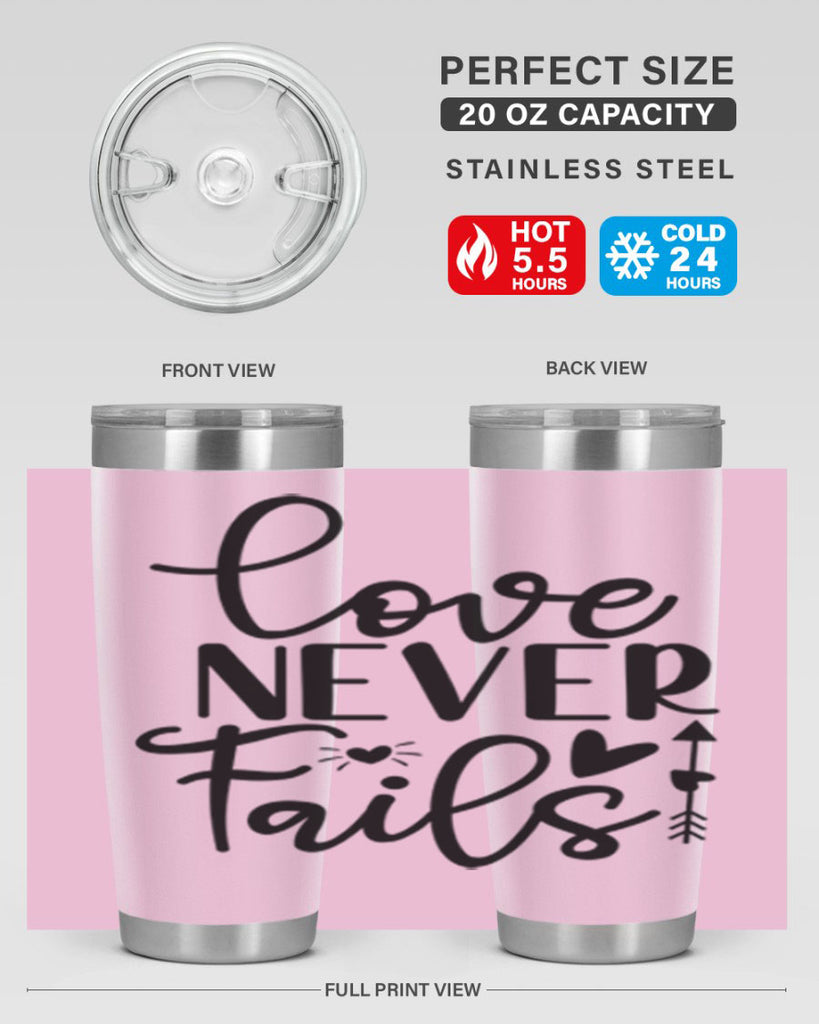 Love Never Fails 309#- winter- Tumbler
