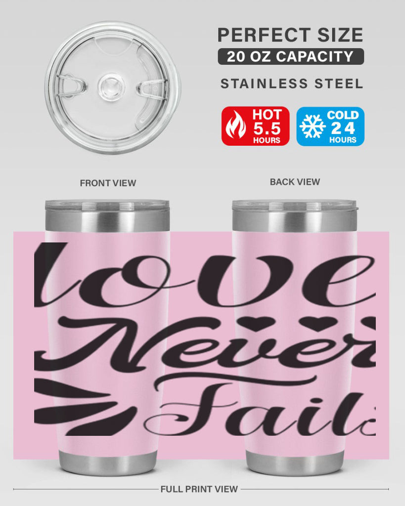 Love Never Fails 316#- winter- Tumbler