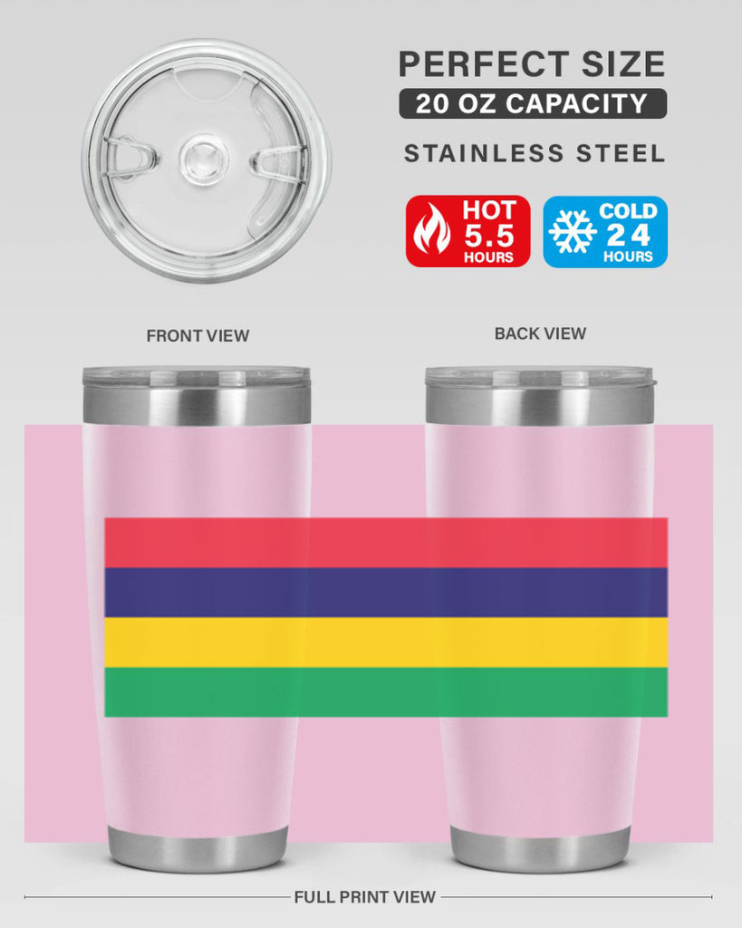 Mauritius 88#- world flags- Tumbler