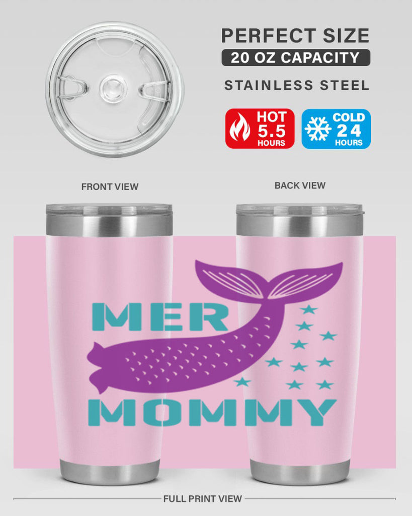 Mer Mommy 342#- mermaid- Tumbler