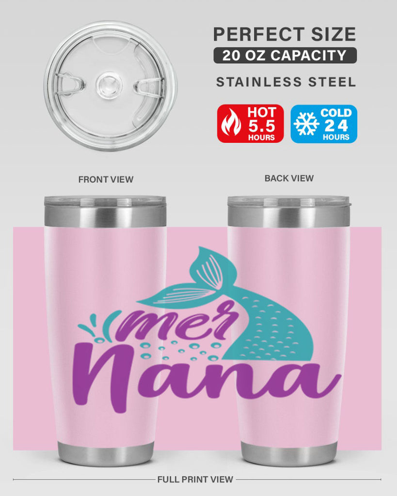 Mer Nana 343#- mermaid- Tumbler