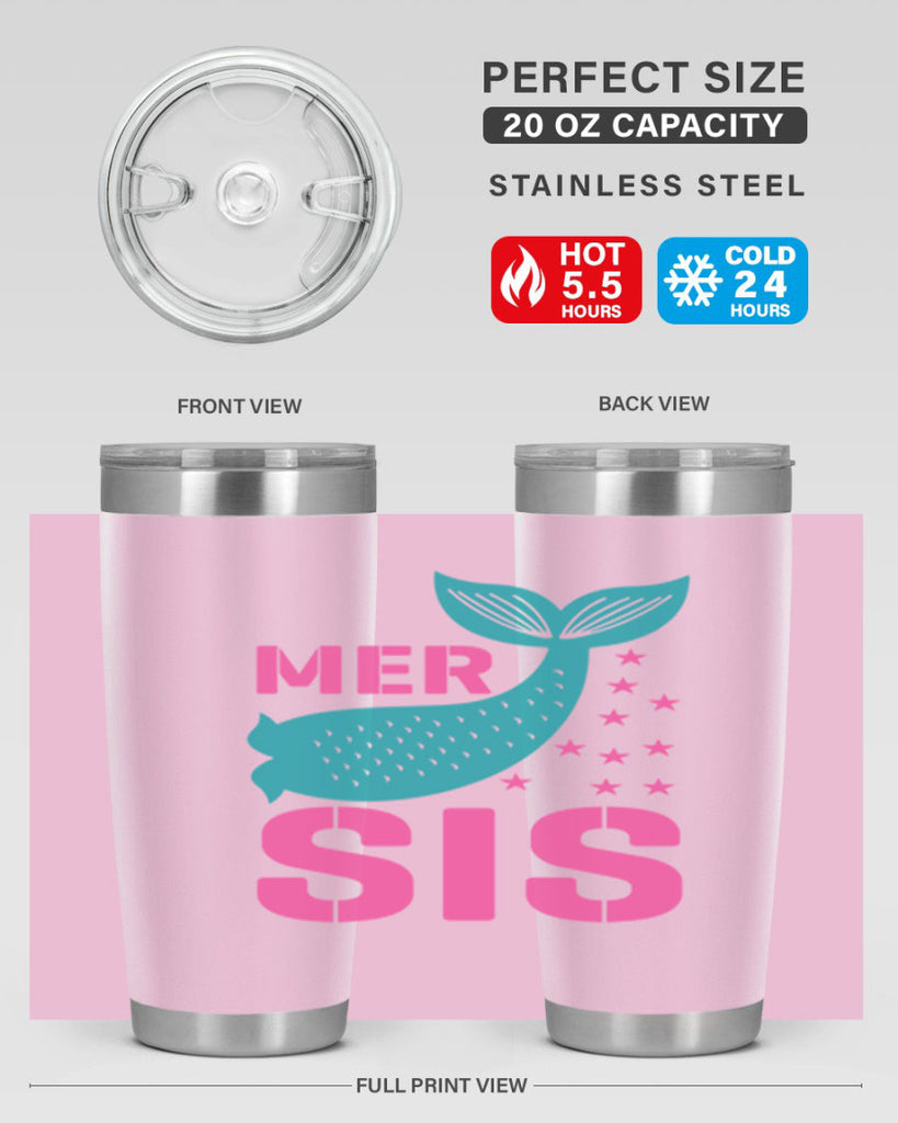 Mer Sis 345#- mermaid- Tumbler