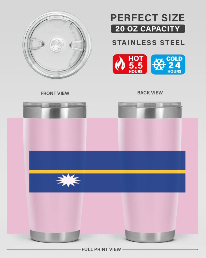 Nauru 77#- world flags- Tumbler
