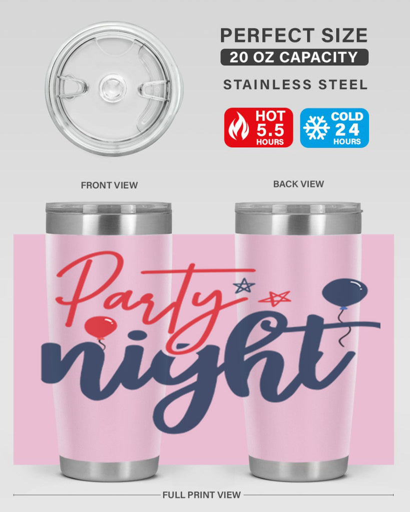 Party Night Style 84#- Fourt Of July- Tumbler