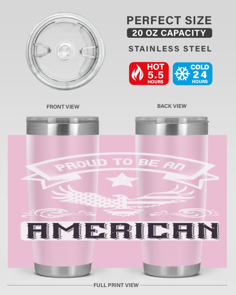 Proud to be an American Style 189#- Fourt Of July- Tumbler