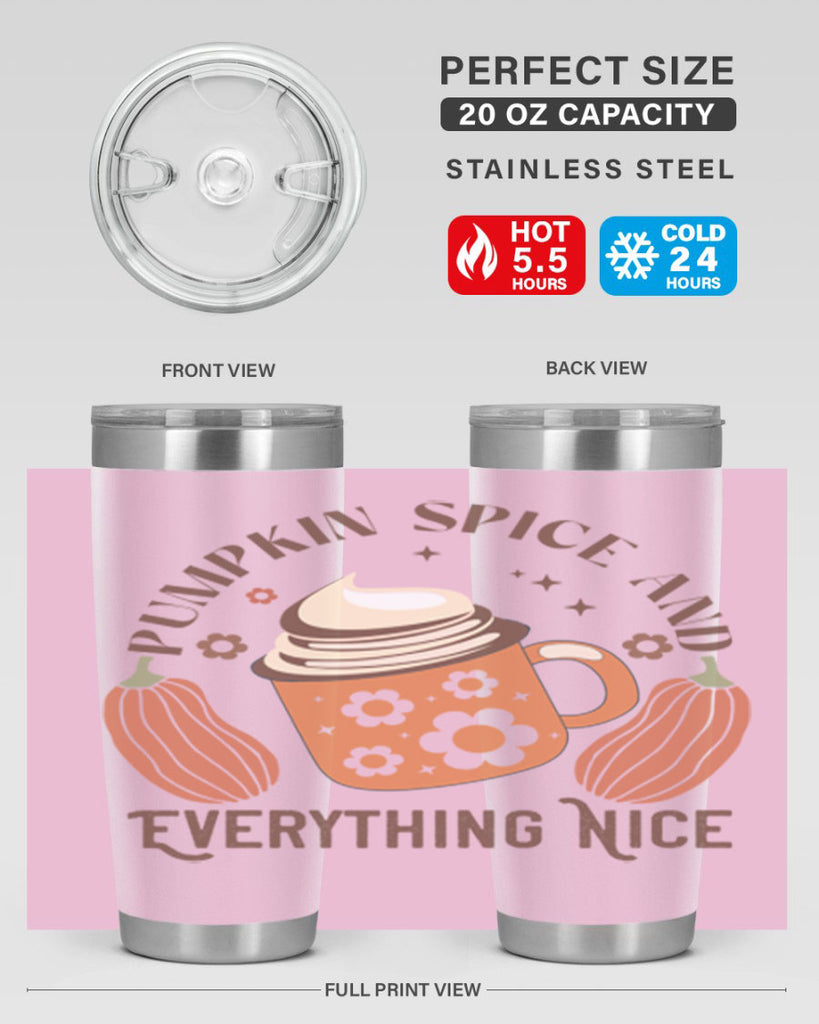 Pumpkin Spice And Everything Nice 539#- fall- Tumbler