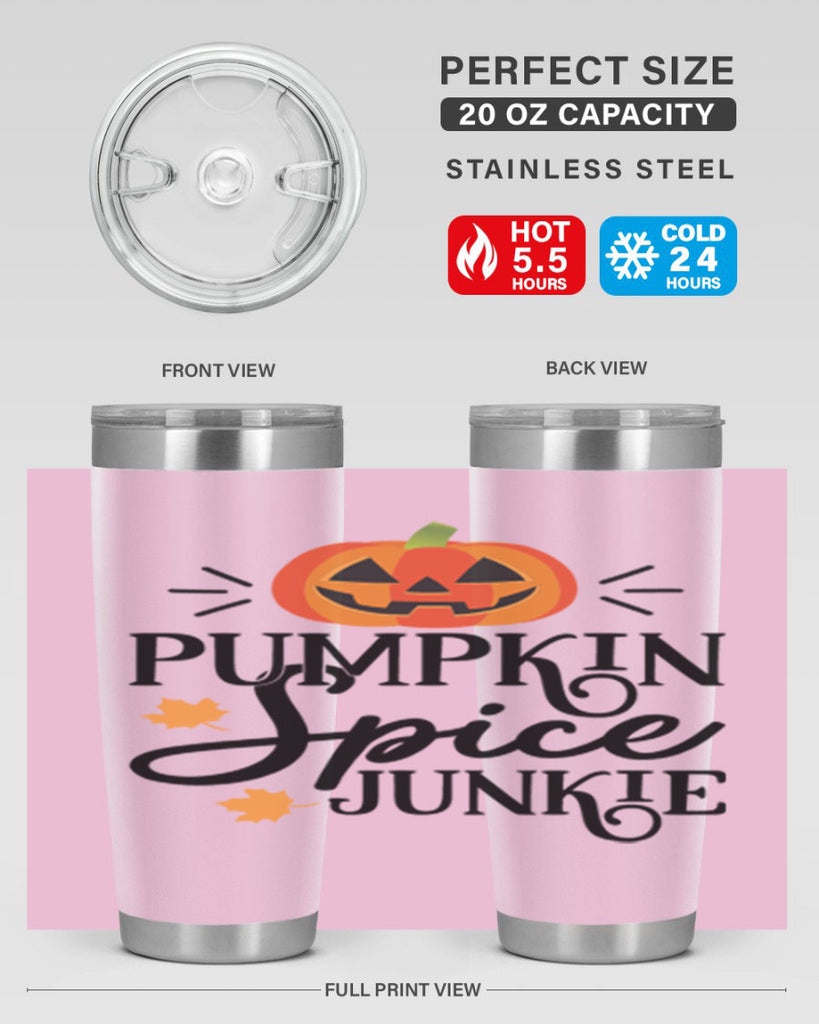 Pumpkinspicejunkie 568#- fall- Tumbler