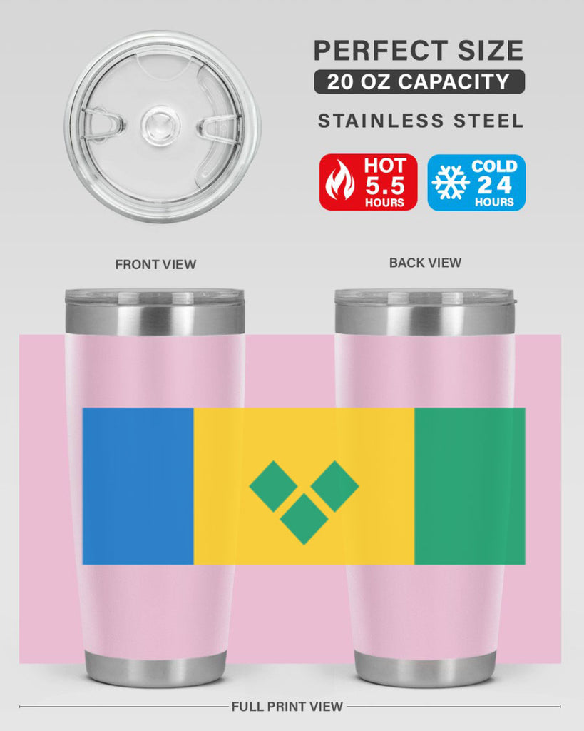 Saint Vincent and the Grenadines 50#- world flags- Tumbler