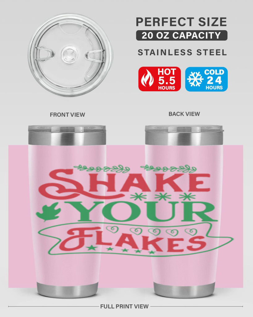 Shake Your Flakes 358#- winter- Tumbler