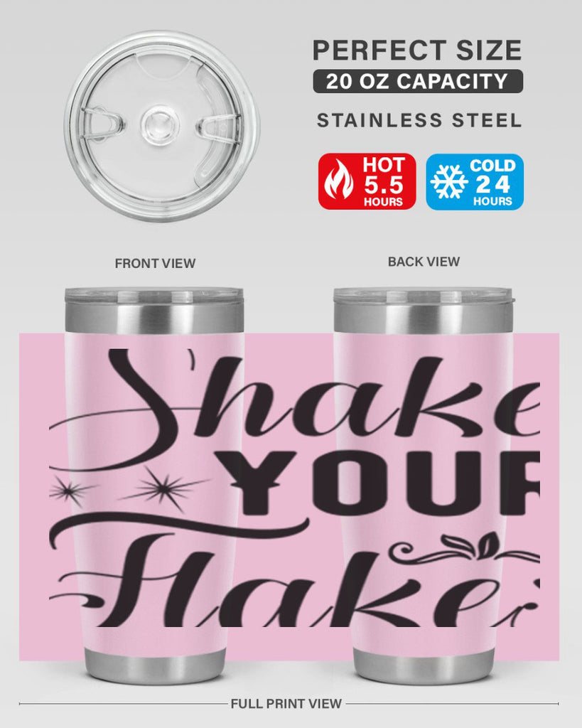 Shake Your Flakes 362#- winter- Tumbler