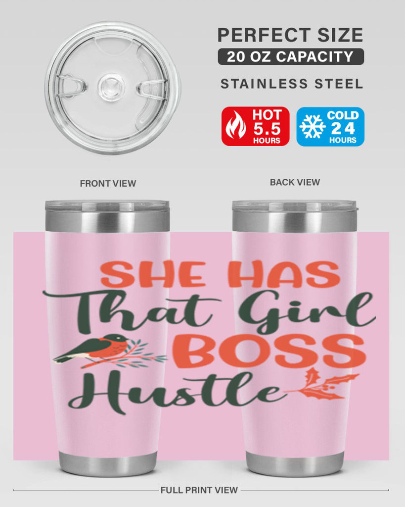 She Has That Girl Boss Hustle 363#- winter- Tumbler
