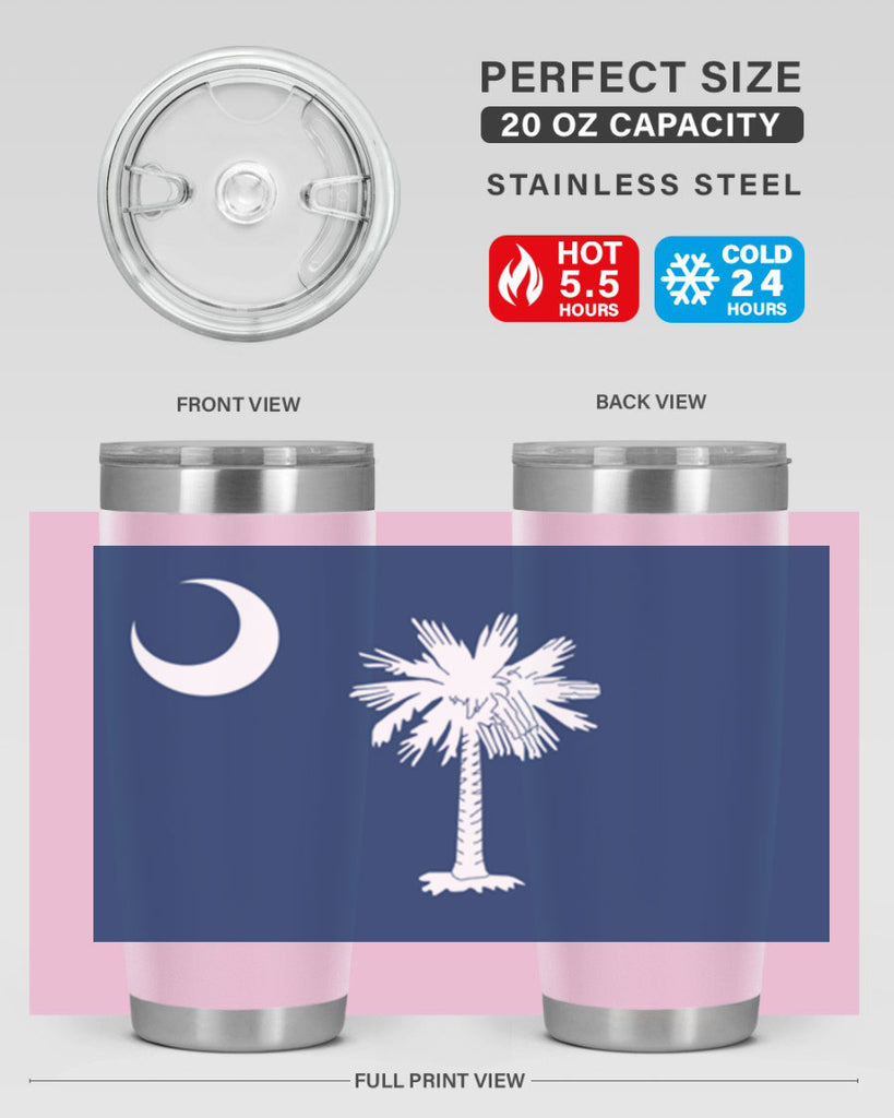 South Carolina 12#- Us Flags- Tumbler