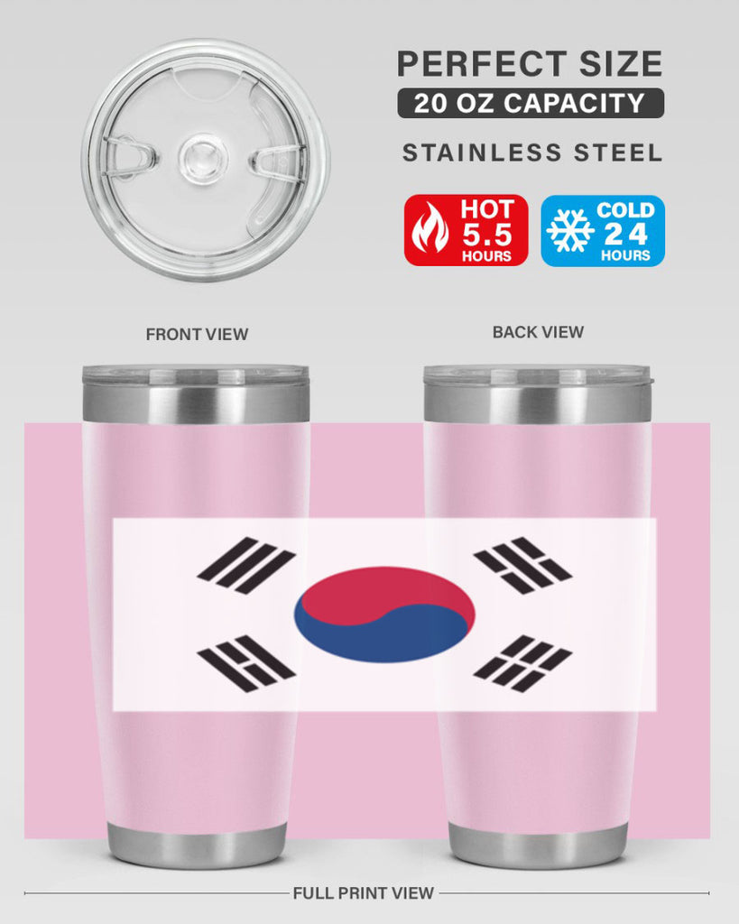South Korea 35#- world flags- Tumbler