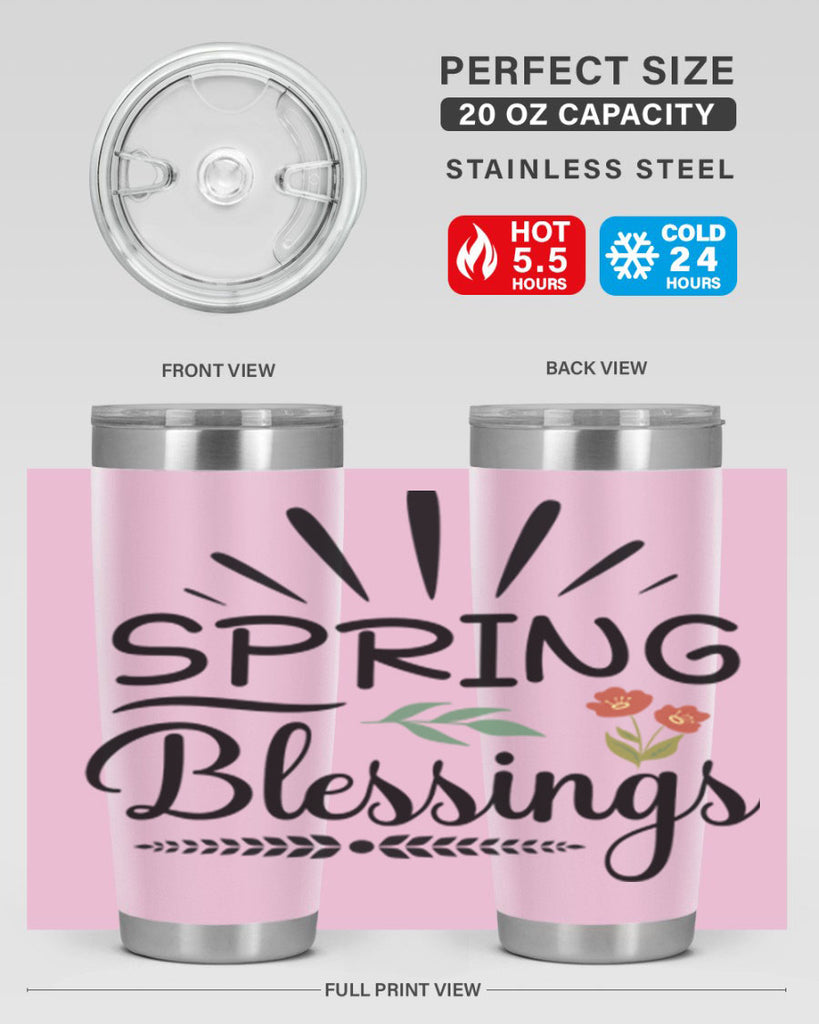 Spring Blessings  482#- spring- Tumbler