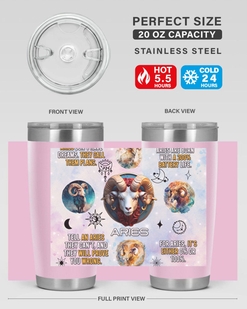 StraightAries 469#- zodiac- Tumbler