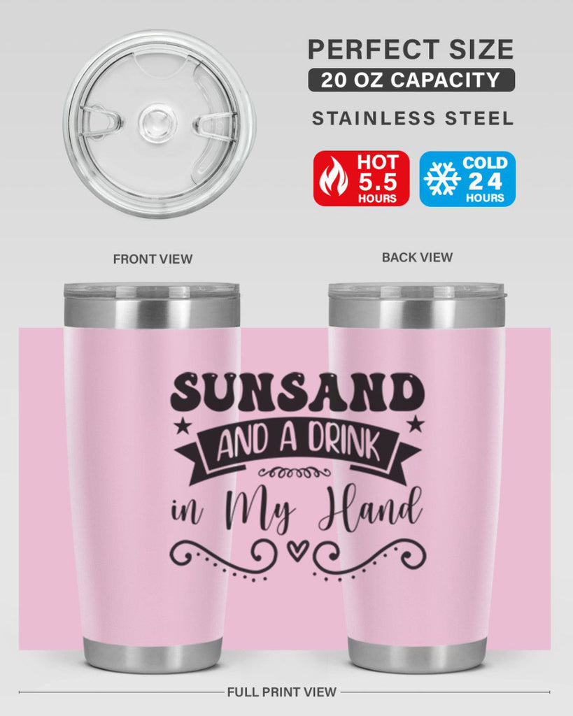Sunsandandadrinkin 484#- zodiac- Tumbler