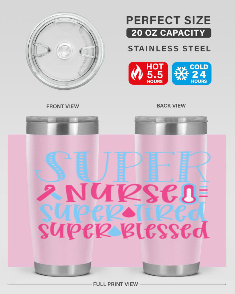 Super Nurse Super Tired Style 346#- nurse- tumbler