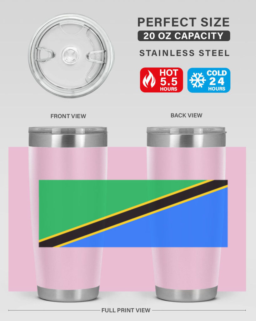 Tanzania 24#- world flags- Tumbler