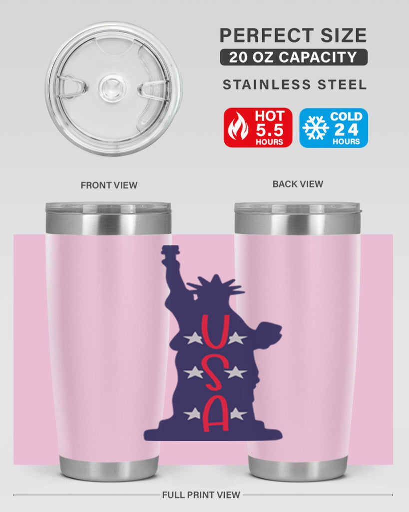 USA Style 181#- Fourt Of July- Tumbler