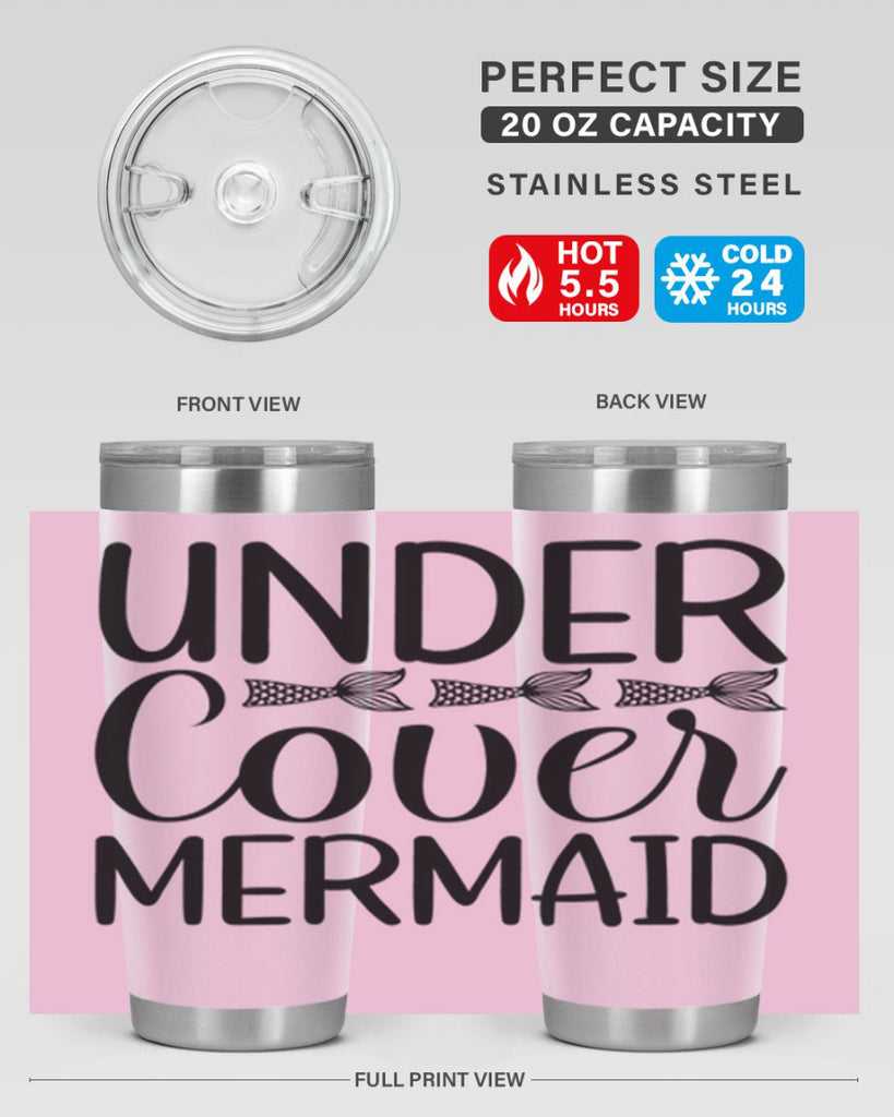 Under Cover Mermaid 647#- mermaid- Tumbler
