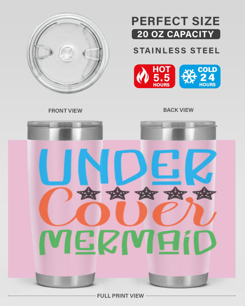 Under Cover Mermaid 648#- mermaid- Tumbler