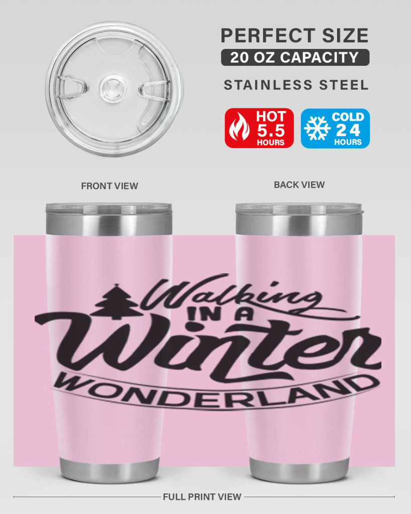 Walking In A Winter Wonderland 435#- winter- Tumbler