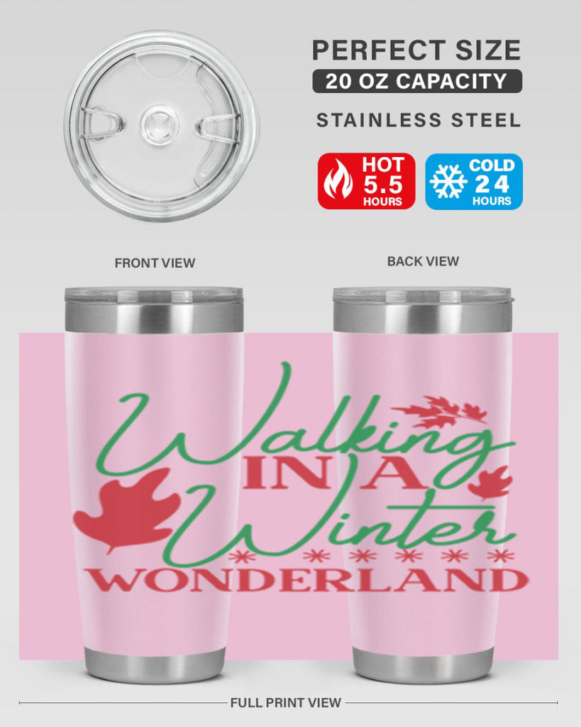 Walking In A Winter Wonderland 438#- winter- Tumbler