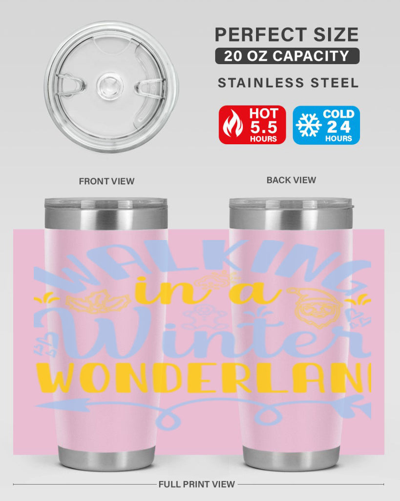 Walking in a winter wonderland440#- winter- Tumbler