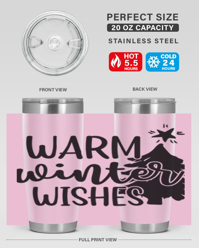 Warm Winter Wishes 451#- winter- Tumbler