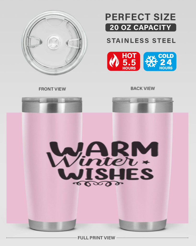 Warm Winter Wishes 453#- winter- Tumbler