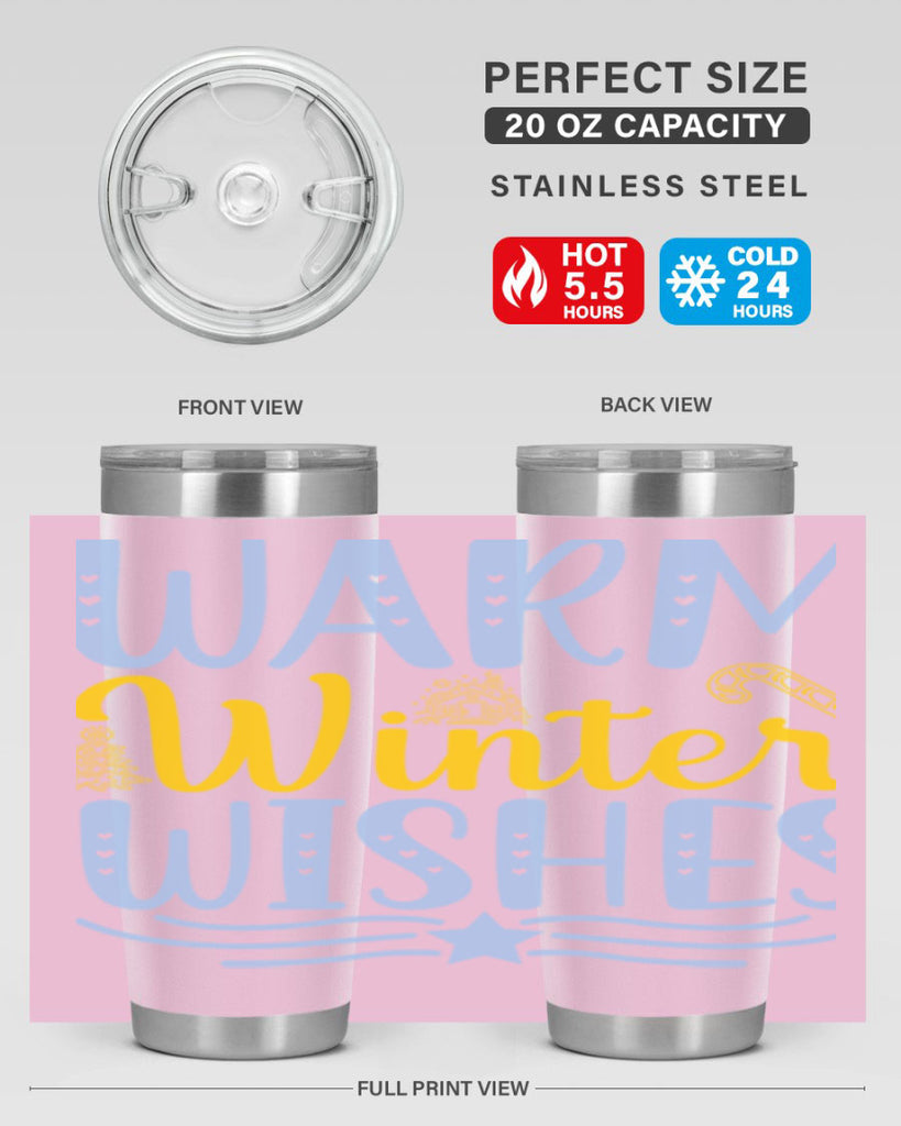 Warm winter wishes 449#- winter- Tumbler