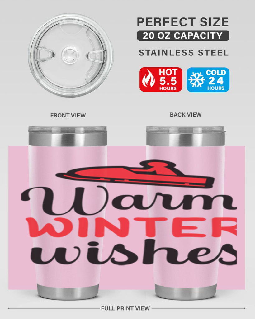Warm winter wishes 452#- winter- Tumbler