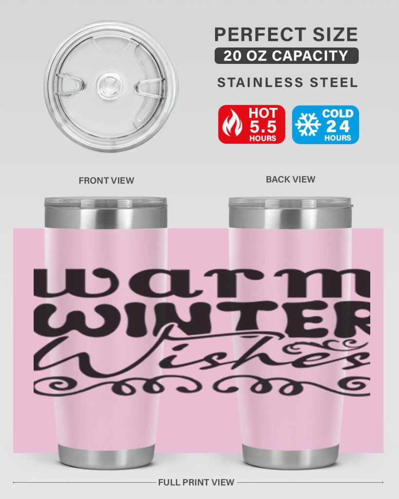 Warm winter wishes 461#- winter- Tumbler