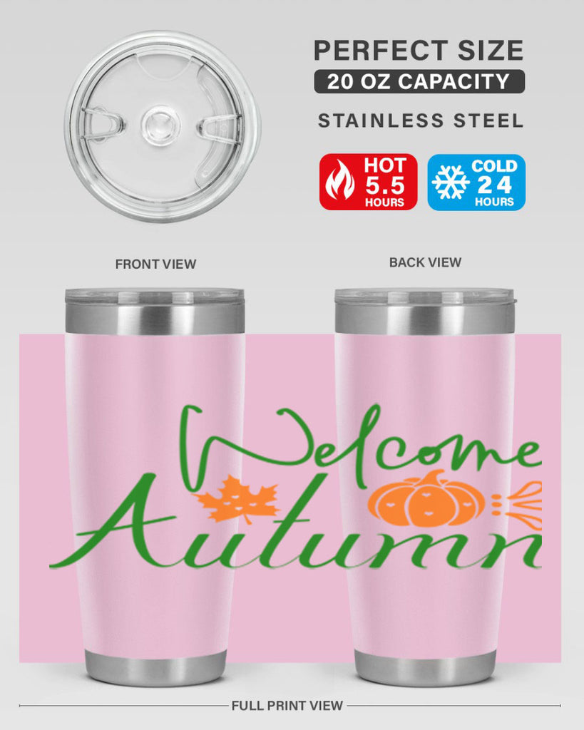Welcome Autumn 627#- fall- Tumbler