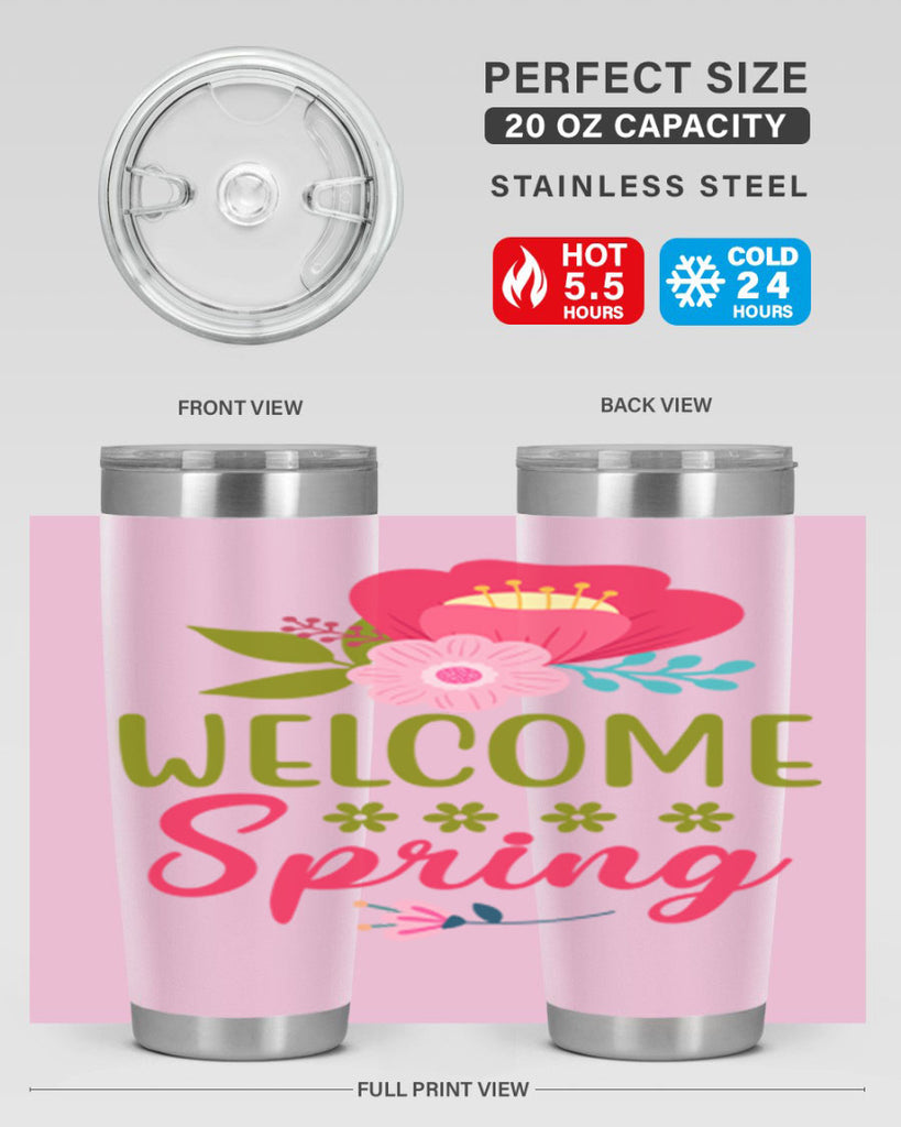 Welcome Spring 582#- spring- Tumbler
