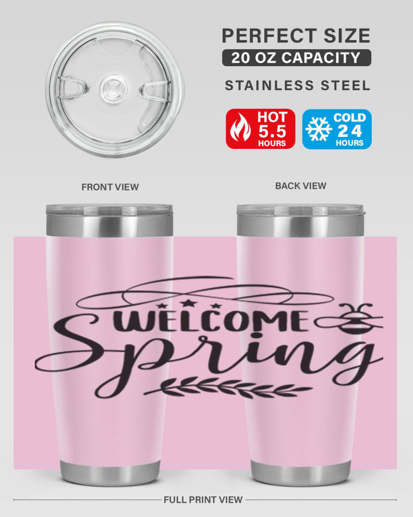Welcome spring design  594#- spring- Tumbler