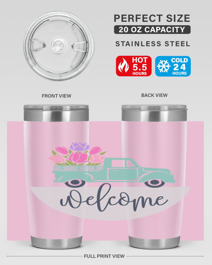 Welcome spring truck579#- spring- Tumbler