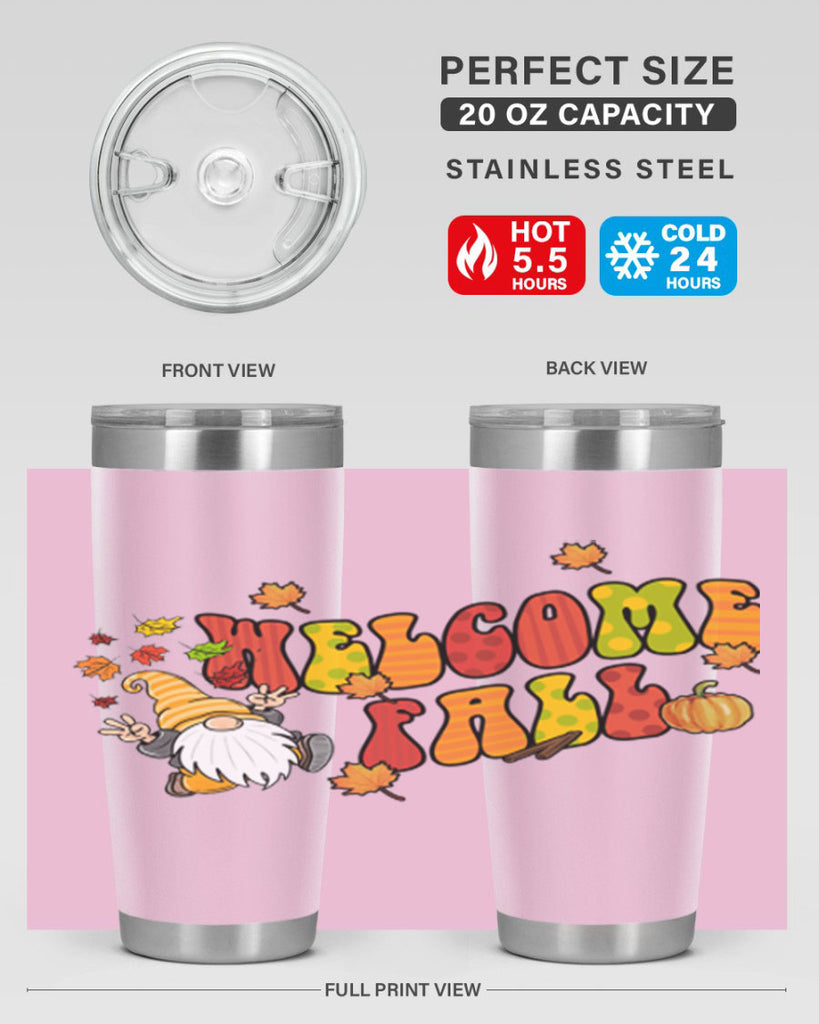 WelcomeFallGnome 637#- fall- Tumbler