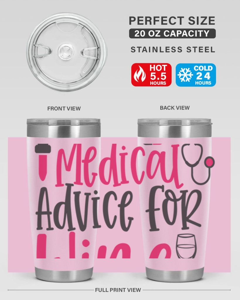 Will Trade Medical Advice for Wine Style 344#- nurse- tumbler