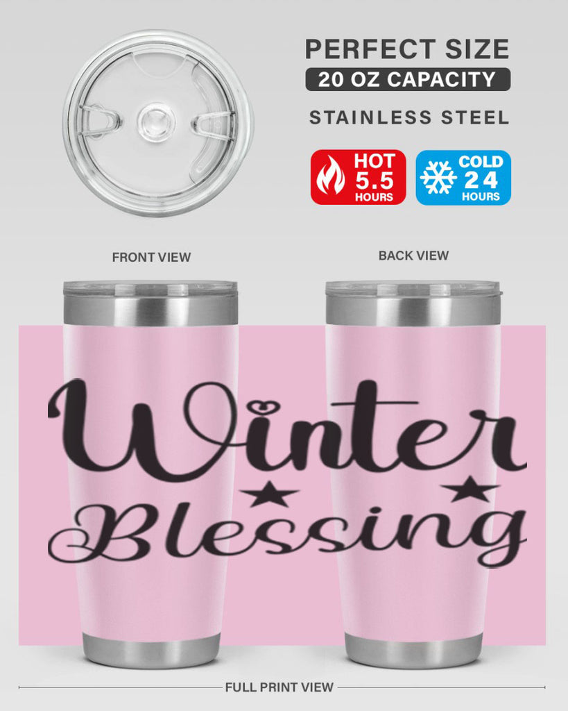 Winter Blessing 484#- winter- Tumbler