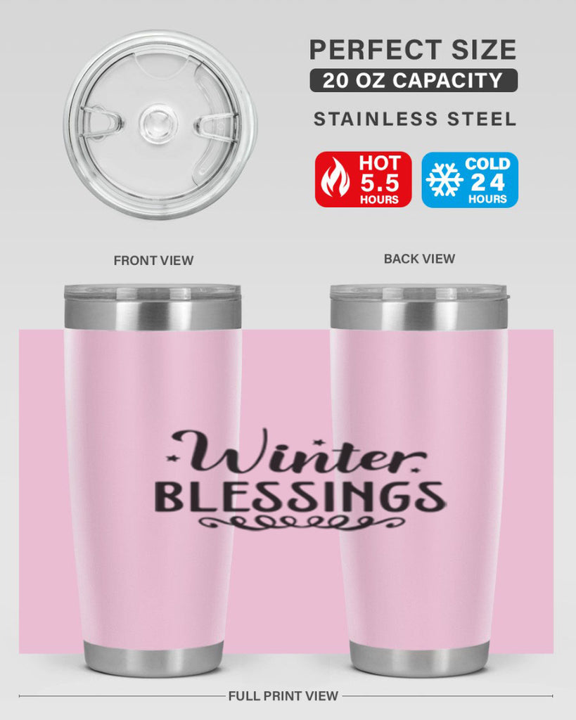 Winter Blessings 490#- winter- Tumbler