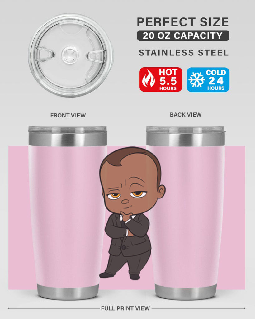 black boy 8#- black men - boys- tumbler