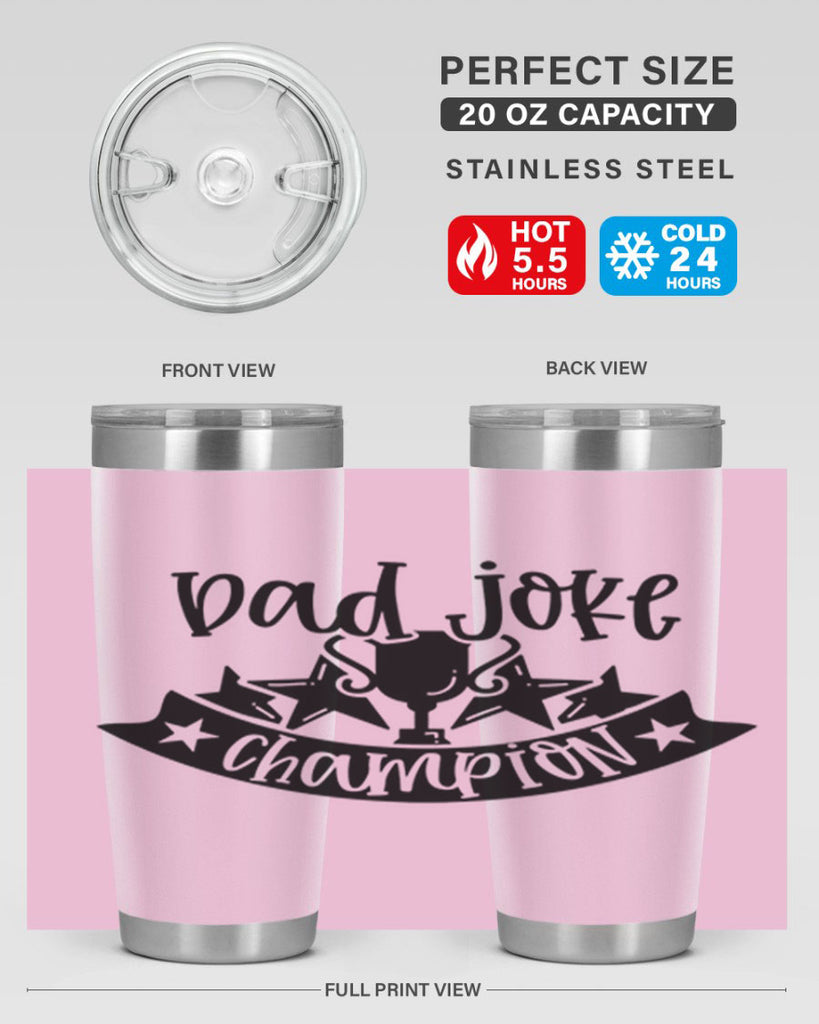 dad joke champion 66#- fathers day- Tumbler