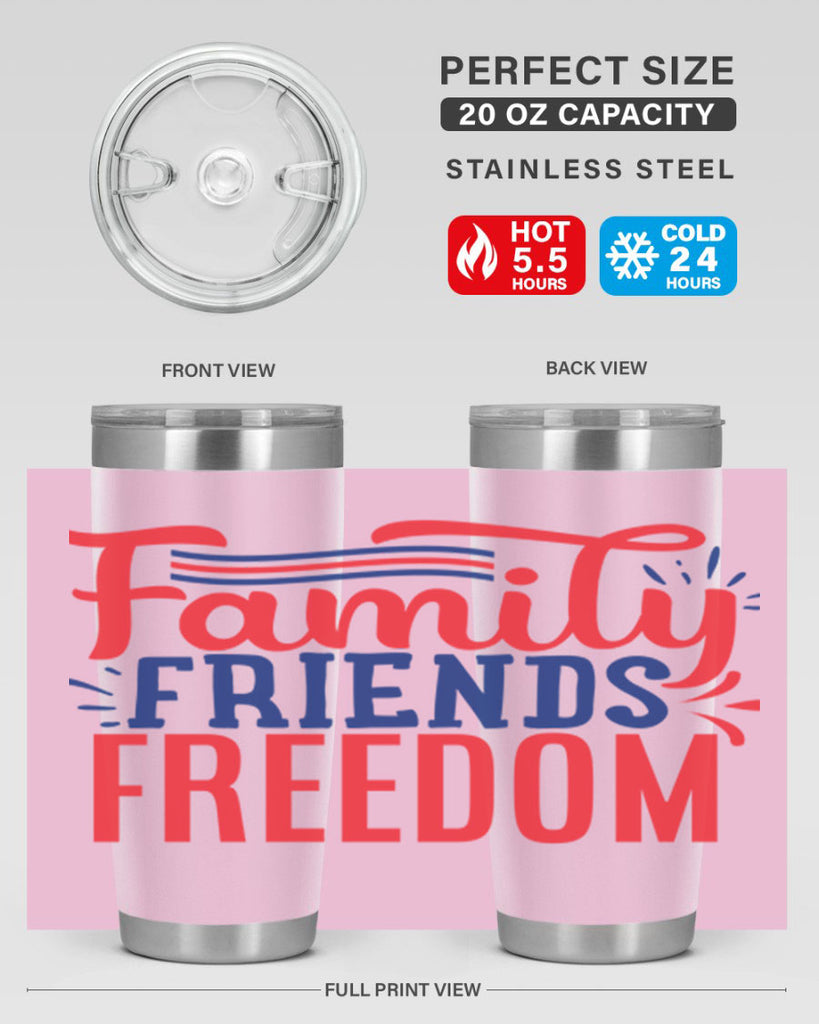 family friends freedom Style 48#- Fourt Of July- Tumbler