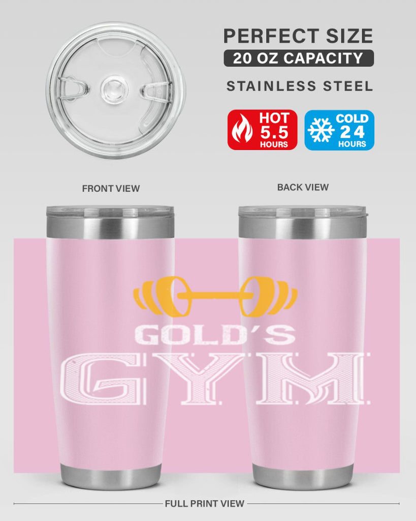 gold gym 101#- gym- Tumbler
