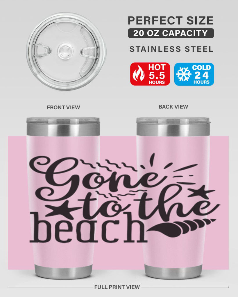 gone to the beach Style 100#- summer- Tumbler