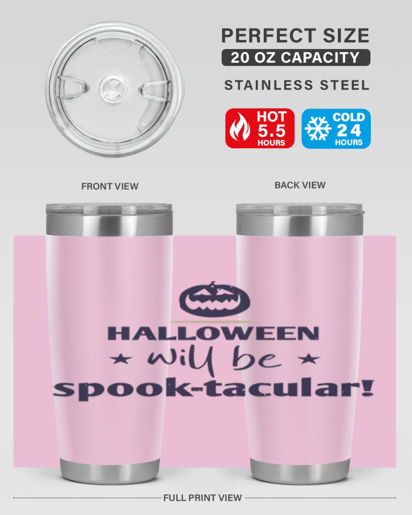 halloween will be spooktacular 156#- halloween- Tumbler
