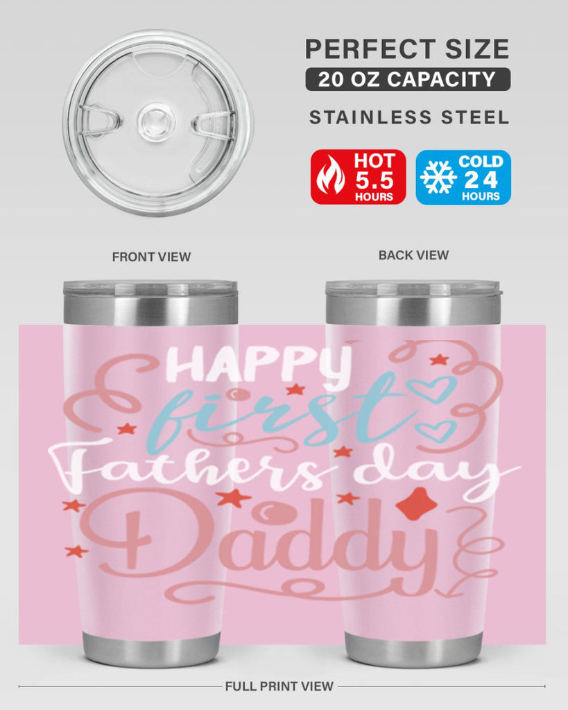 happy first fathers day daddy 90#- fathers day- Tumbler