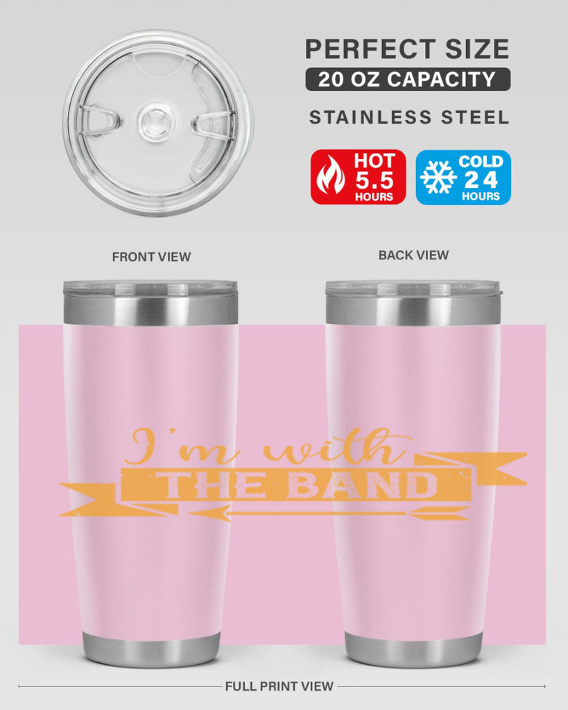 i’m with the band 58#- mardi gras- Tumbler