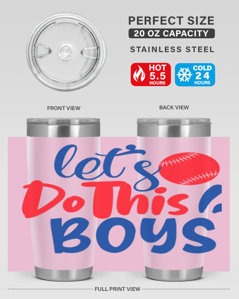 lets do this boys 2057#- baseball- Tumbler